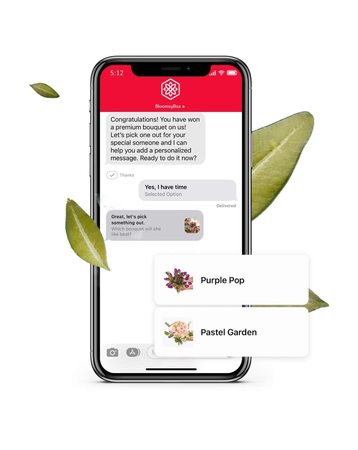 BloomsyBox eCommerce Chatbot Personalized Campaign
