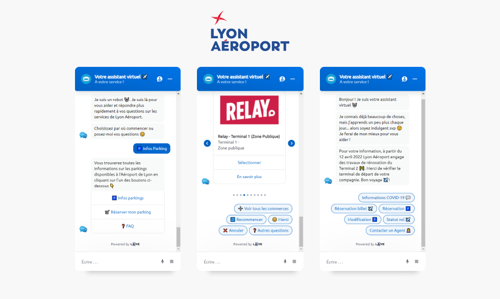 Chatbot Example for Airport: Aéroports de Lyon