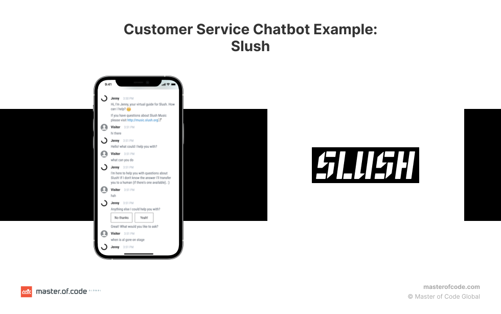 Customer Service Chatbot Example: Slush