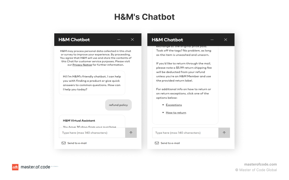 H&M's Chatbot