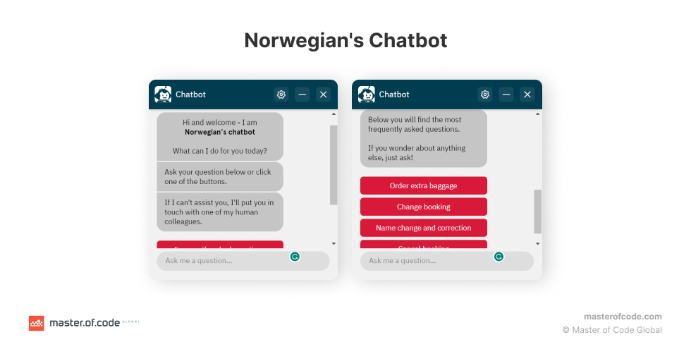 Norwegian's Chatbot