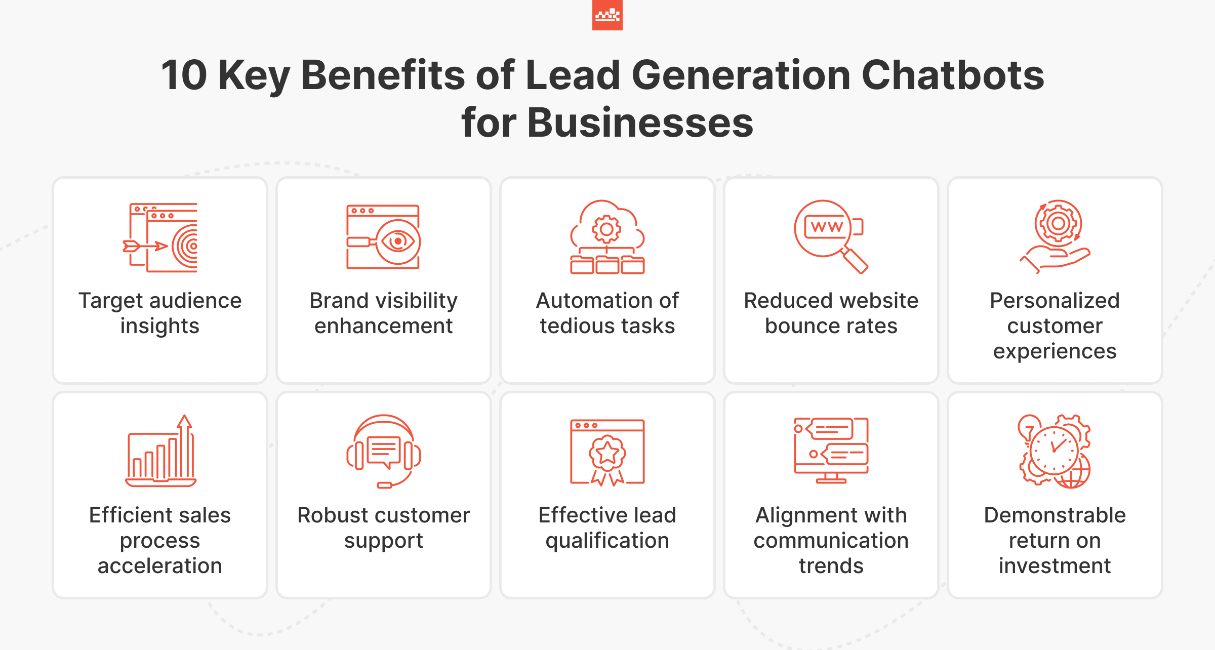 10 Key Benefits of Lead Generation Chatbots