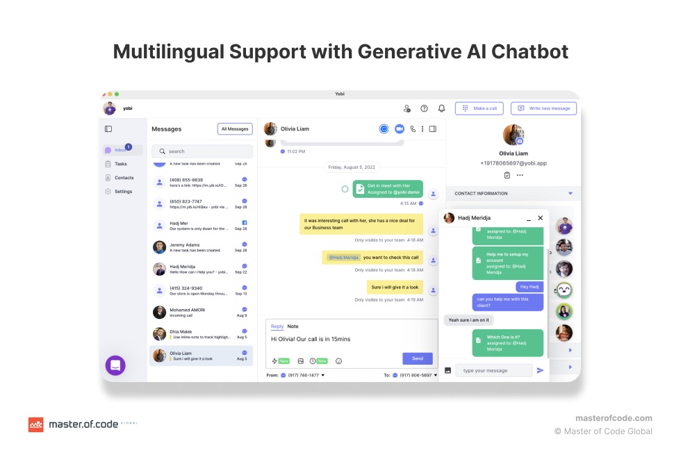 Multilingual Support with Generative AI Chatbot