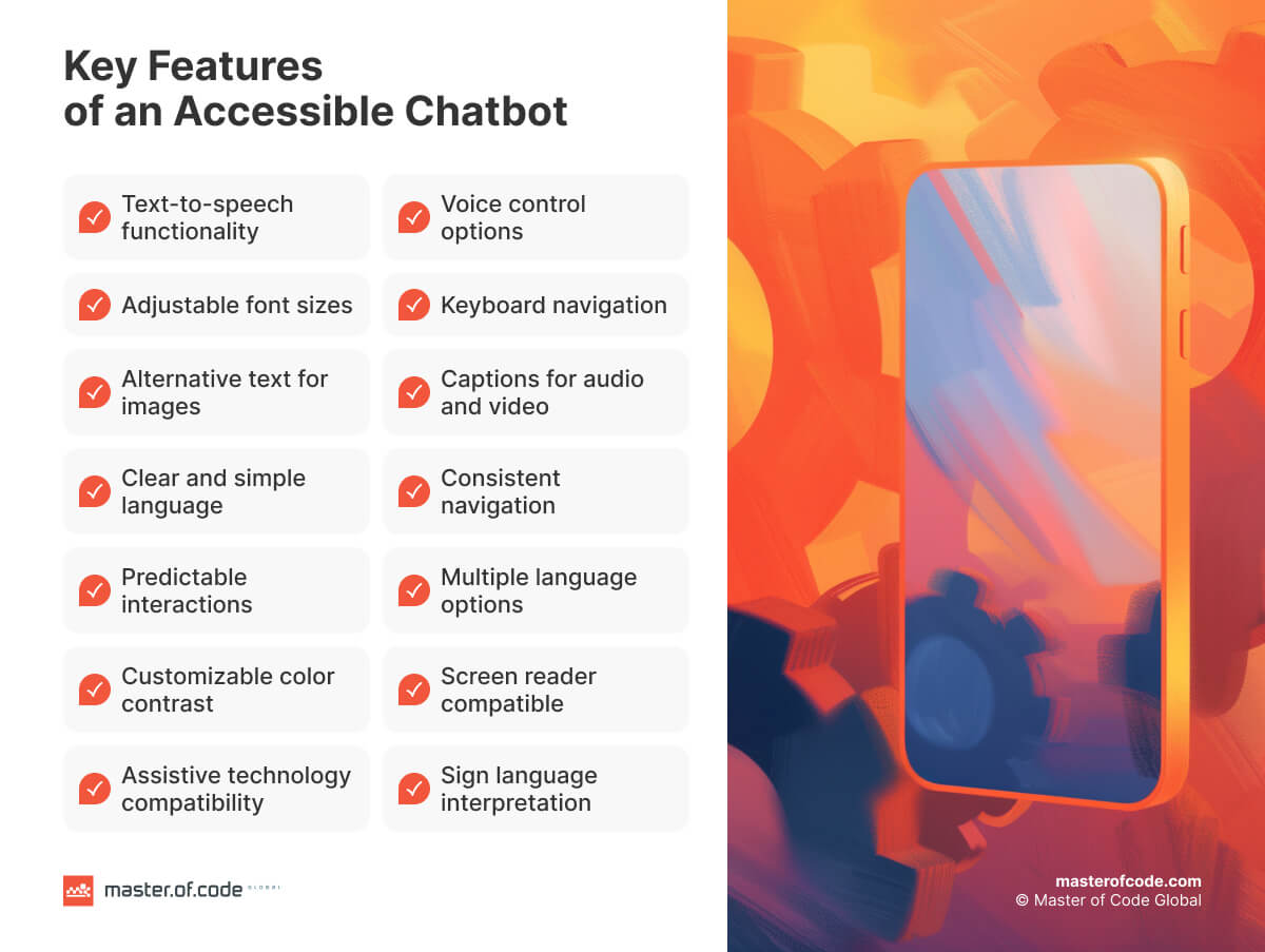Key Features of an Accessible Chatbot Key Features of an Accessible Chatbot