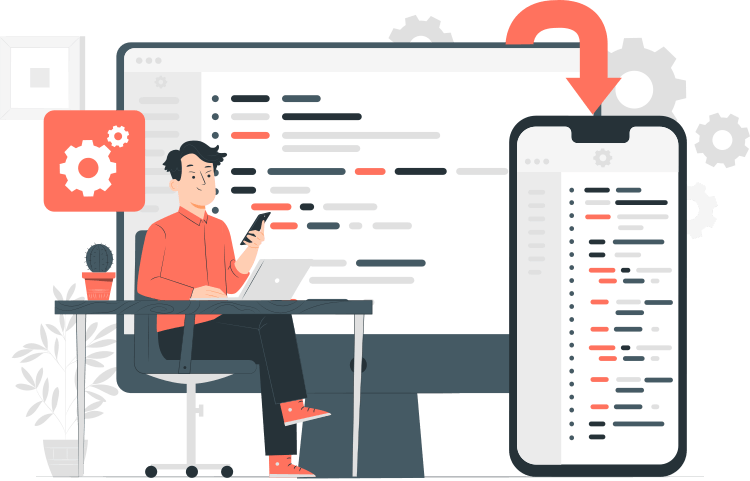 SaaS-Development-man-with-pc-and-mobile